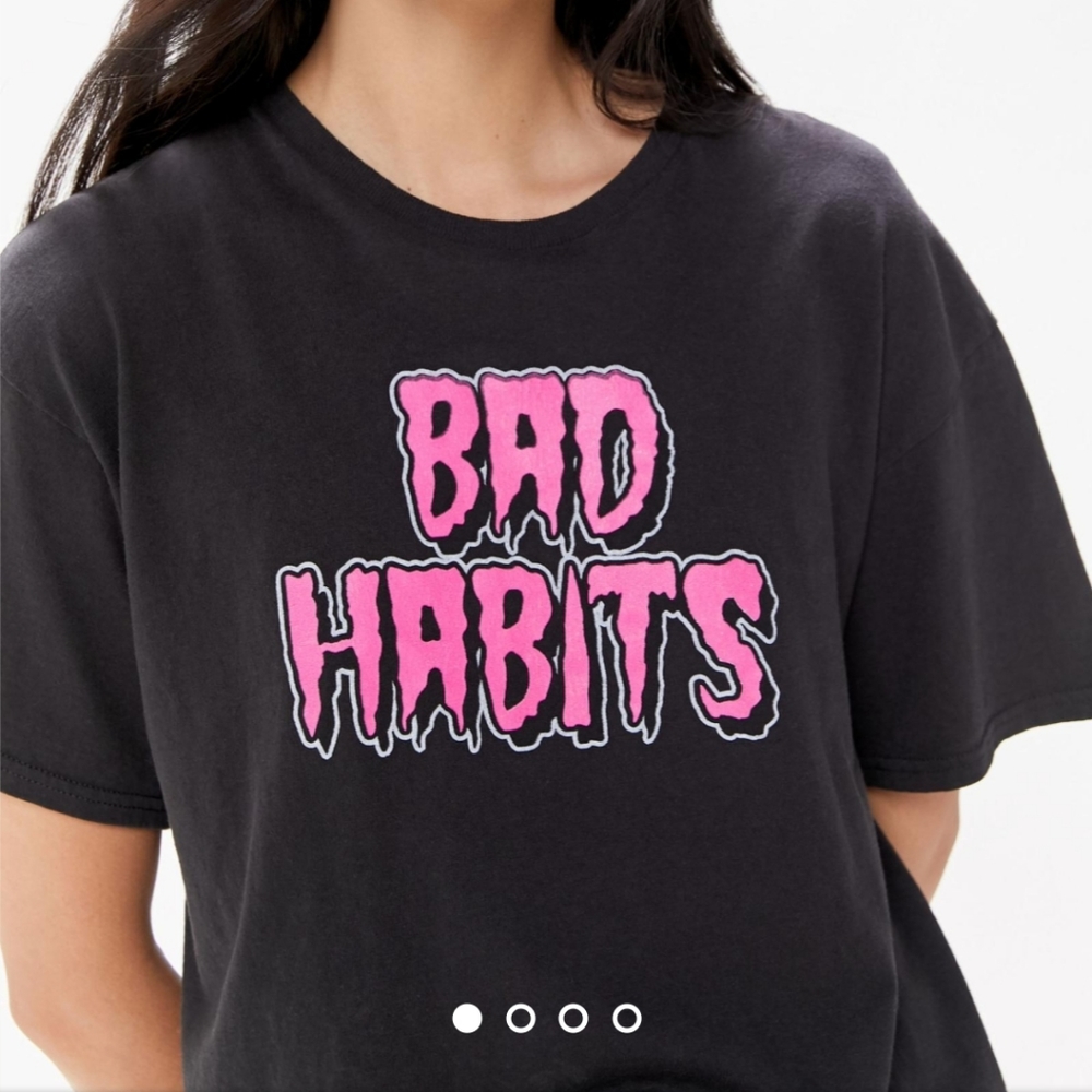 Neema California black "bad habits" tee